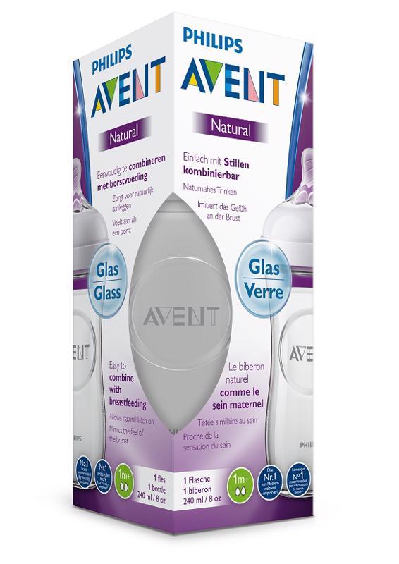 Philips AVENT Fľaša 240 ml Natural SKLO
