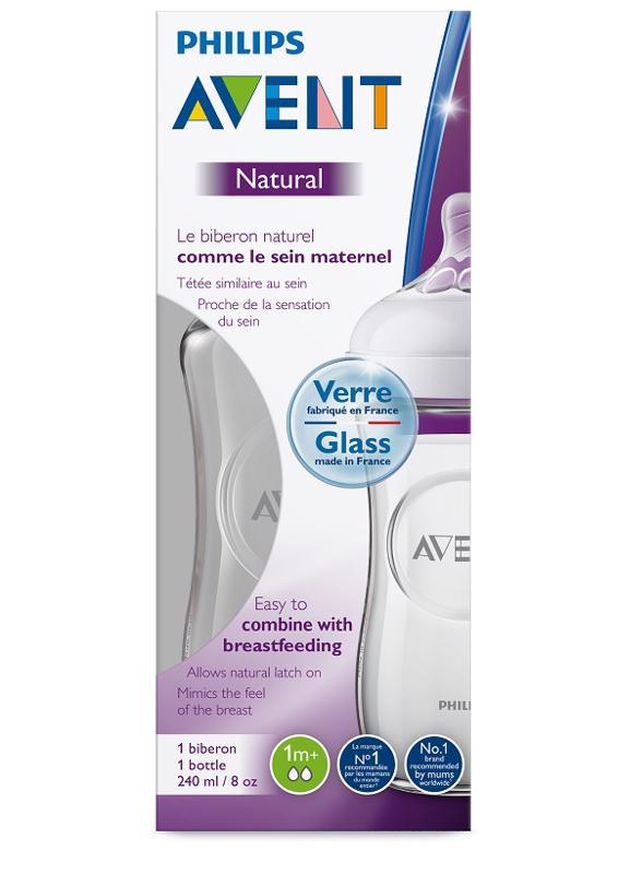 Philips AVENT Fľaša 240 ml Natural SKLO