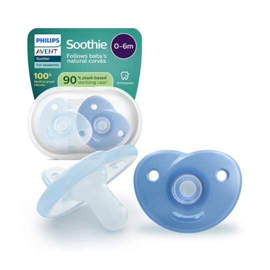 Philips AVENT Cumlík 0-6m Soothie chlapec 2 ks