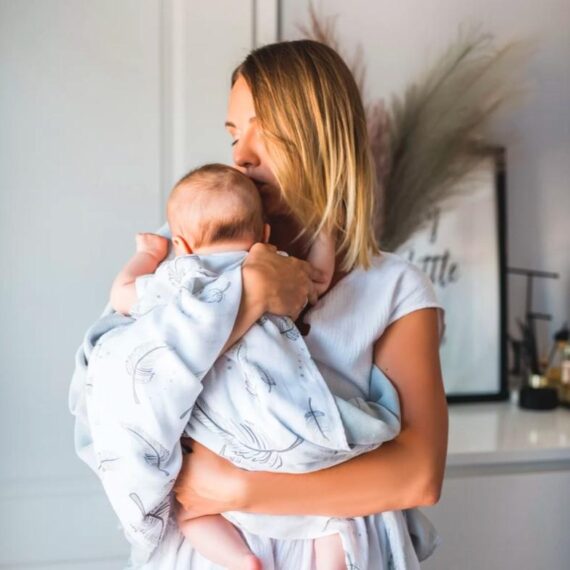 BABYONO Plienky mušelínové Bamboo Feathers 2 ks 120x120 cm