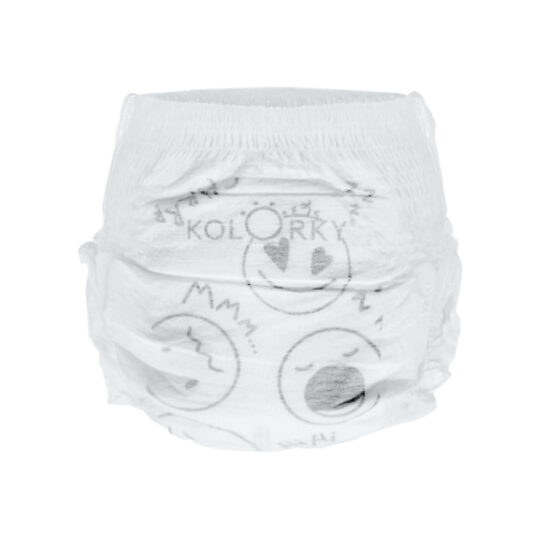 KOLORKY Ekopleny nohavičkové nočné jednorazové Deluxe Velvet Pants, Sleepy, L (8-13 kg) - 19 ks