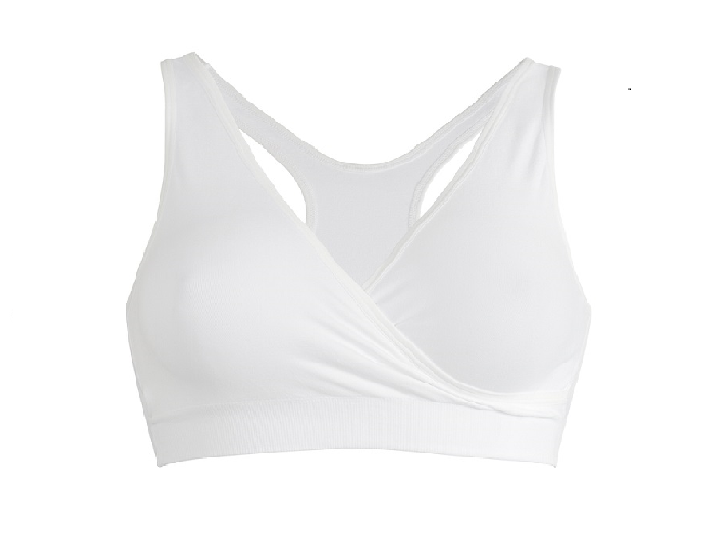 MEDELA Podprsenka na dojčenie nočná biela L