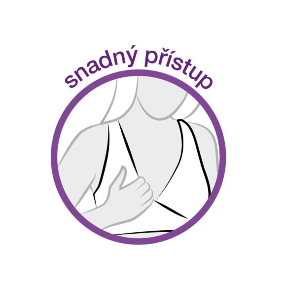 MEDELA Podprsenka na dojčenie nočná biela L