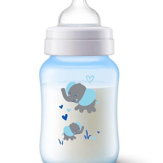 Philips AVENT Fľaša 260 ml Antikolik modrá slon