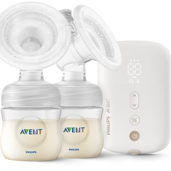 Philips AVENT Odsávačka materského mlieka elektronická nabíjacia DUO SCF398/11