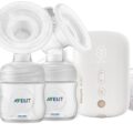 Philips AVENT Odsávačka materského mlieka elektronická nabíjacia DUO SCF398/11