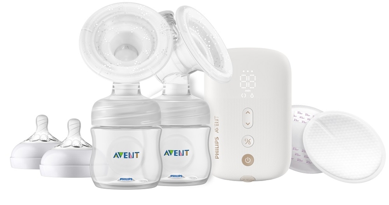 Philips AVENT Odsávačka materského mlieka elektronická nabíjacia DUO SCF398/11