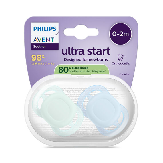 Philips AVENT Cumlík Ultrastart neutral 0-2m chlapec 2 ks