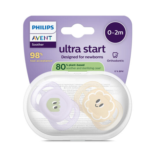 Philips AVENT Cumlík Ultrastart obrázok 0-2m dievča 2 ks