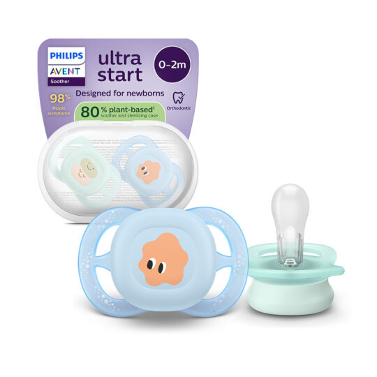 Philips AVENT Cumlík Ultrastart obrázok 0-2m chlapec 2 ks