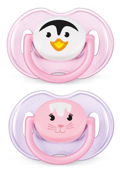 Philips AVENT Cumlík 0-6m Zvieratko dievča 2 ks