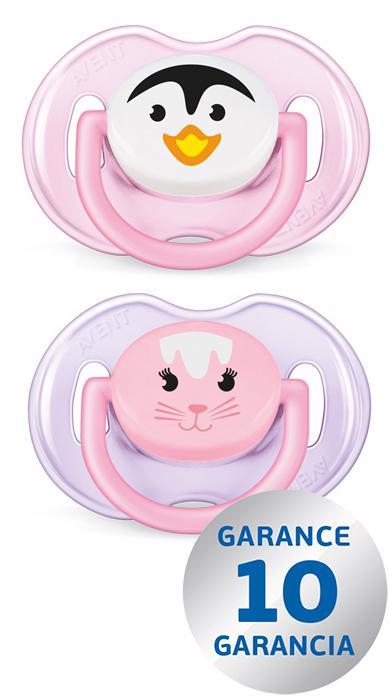 Philips AVENT Cumlík 0-6m Zvieratko dievča 2 ks
