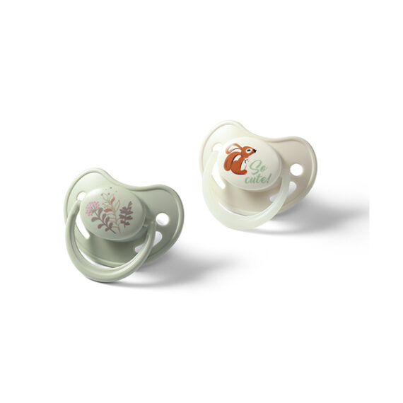 BABYONO Cumlíky silikónové anatomické 6-18m, 2 ks