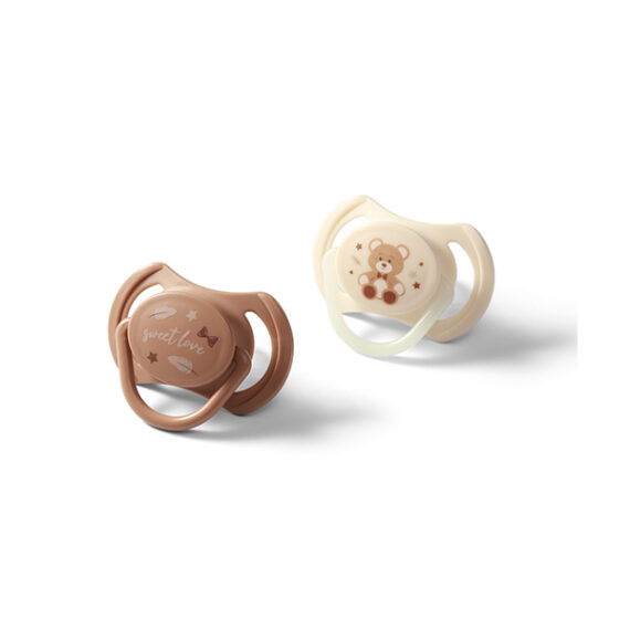 BABYONO Cumlíky silikónové symetrické 0-6m, 2 ks