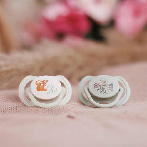 BABYONO Cumlíky silikónové symetrické 6-18m, 2 ks