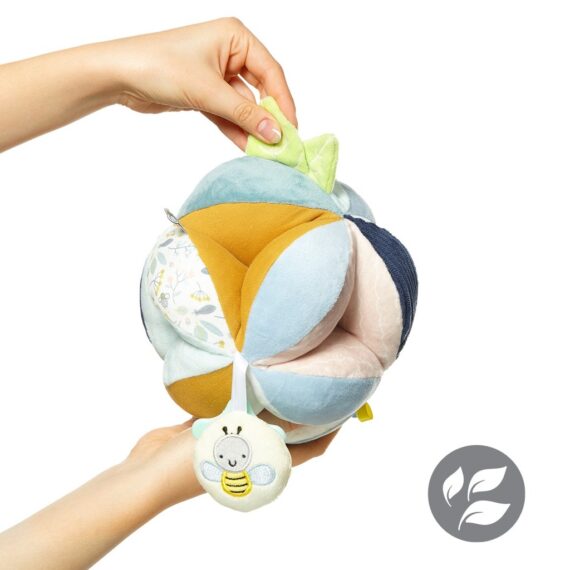 BABYONO Hračka edukačná lopta na C krúžku Woodland, 0m+