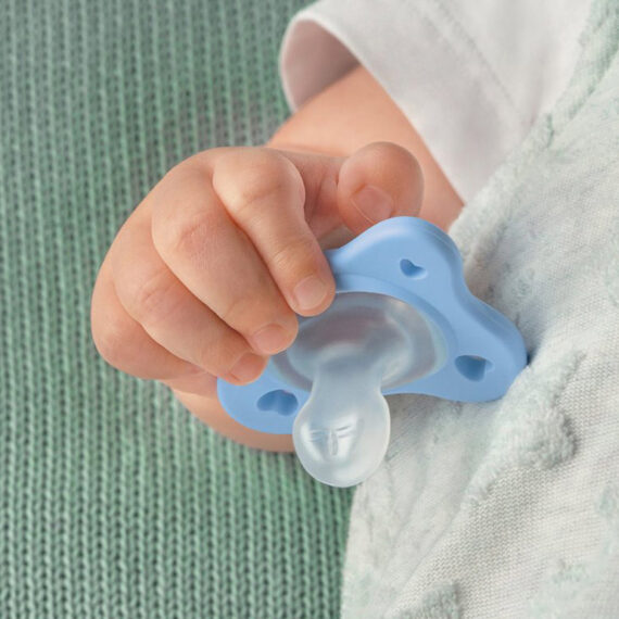 CHICCO Cumlík Physio Dual Soft silikónový dievča 16-36m, 2 ks