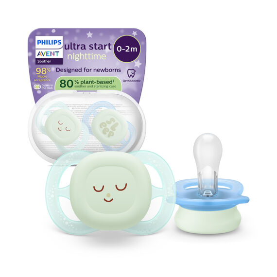 Philips AVENT Cumlík Ultrastart nočný 0-2m chlapec 2 ks