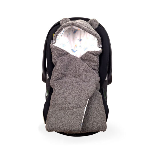 XKKO LUX Zimný zavinovací fusak do autosedačky - Sky Whale