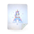 XKKO LUX Španielska detská deka- Rainbow Unicorn, 75x100