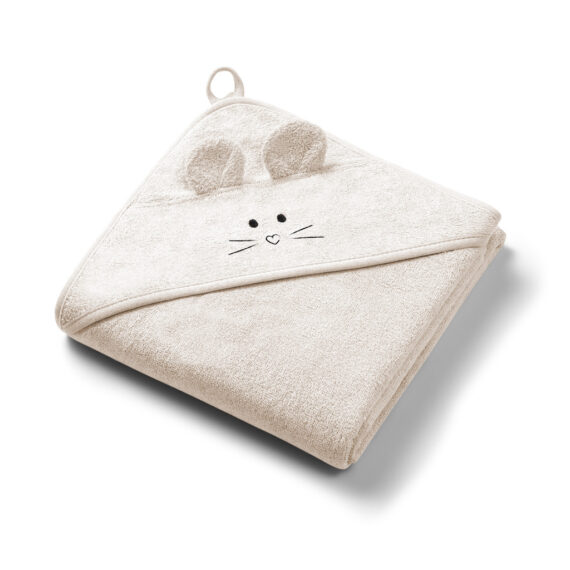 BABYONO Osuška bambusová Super Soft Light Beige 100x100 cm