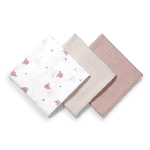 BABYONO Plienky mušelínové Super Soft 3 ks, Grey 70 x 70 cm
