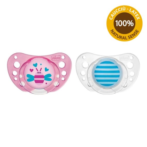 CHICCO Cumlík Physio Air kaučuk 16-36m dievča 2 ks