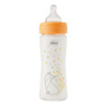 CHICCO Fľaša dojčenská sklenená Perfect Easy 240 ml slow silikón dievča 0m+