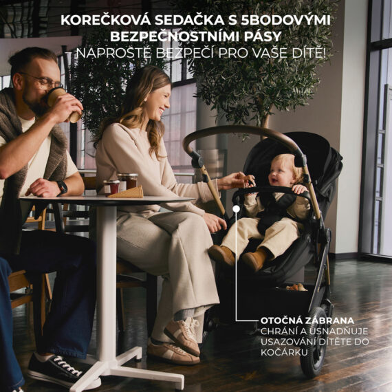 KINDERKRAFT Kočík kombinovaný 3v1 Moov 2 XL Air Grey