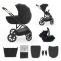 KINDERKRAFT Kočík kombinovaný 3v1 Prime 3 Venezian Black