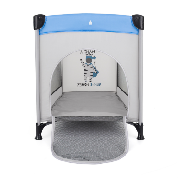 PETITE&MARS Postieľka cestovná Koot - Zebra Super Power