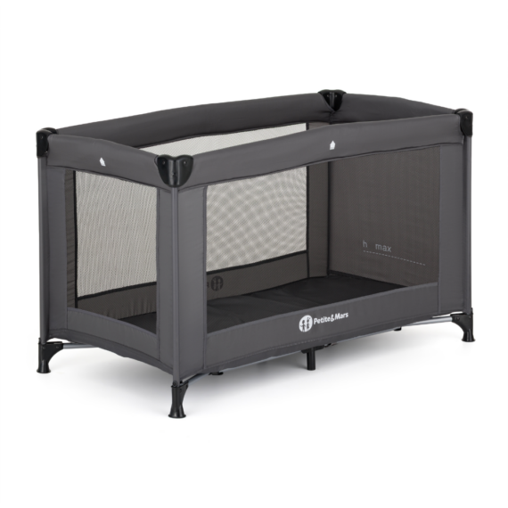 PETITE&MARS Postieľka cestovná Koot Lite, Dark Grey