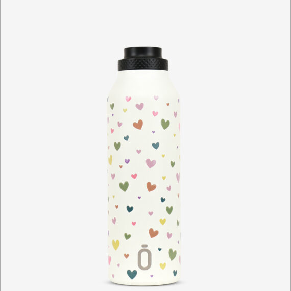 Runbott Mii Nerezová termofľaša s izoláciou – 600ml, farebné srdiečka