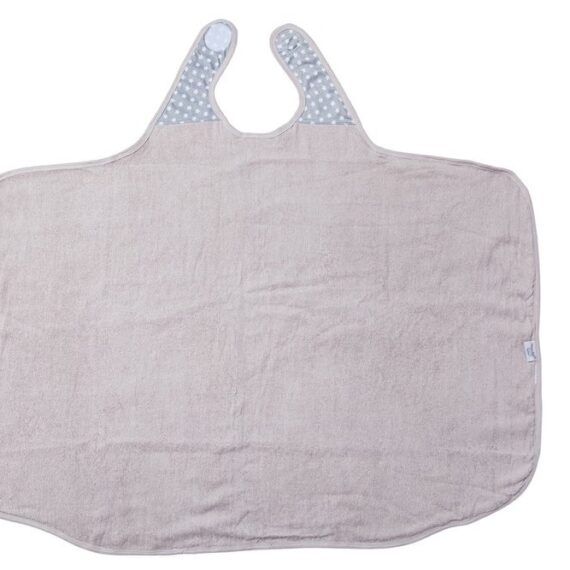 BabyToLove Bambusový uterák s kapucňou pre bábätká a deti – motív biele hviezdičky