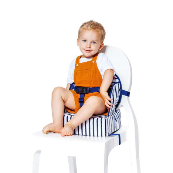 BabyToLove Easy Up Prenosná detská stolička/podsedák – modré pásiky