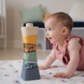 BabyToLove Sensory Stacking Tower Mäkká senzorická veža pre bábätká