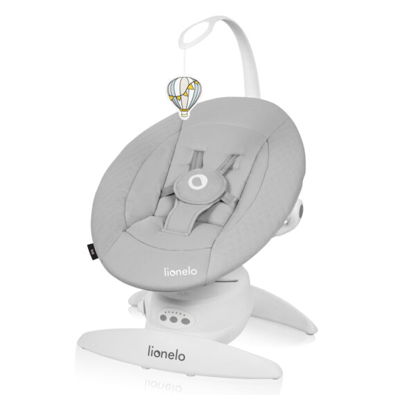 LIONELO Detské lehátko Iris Grey Concrete, 0m+
