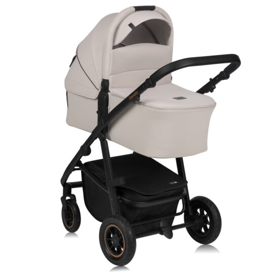 LIONELO Kočík kombinovaný Amber Plus 3v1 Beige Sand