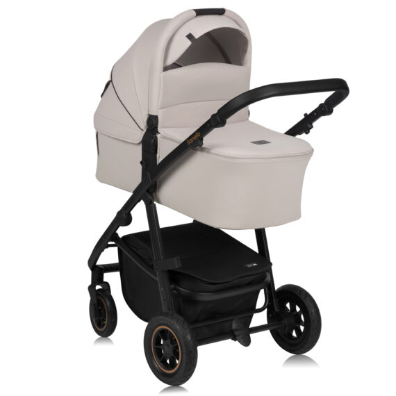 LIONELO Kočík kombinovaný Amber Plus 3v1 Beige Sand