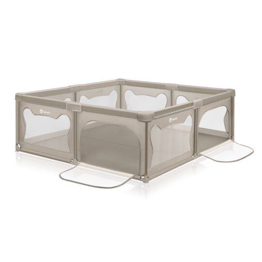 LIONELO Ohrádka pre deti Willow XL Beige Sand 187 x 207 cm