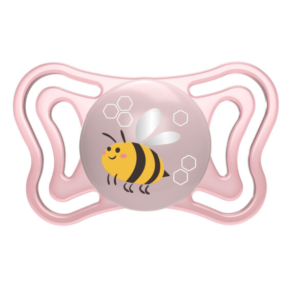 CHICCO Cumlík Physio Light silikónový dievča 2-6m, 2 ks