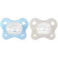 CHICCO Cumlík Physio Dual Soft silikónový chlapec 2-6m, 2k s