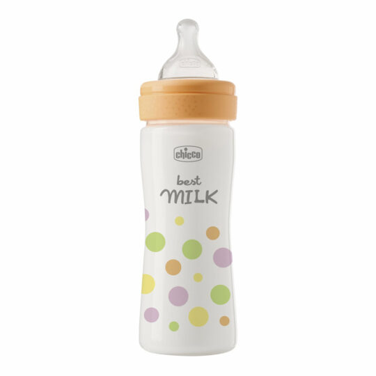 CHICCO Fľaša dojčenská Perfect Easy 250 ml medium silikón dievča 2m+