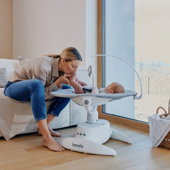 LIONELO Detské lehátko Iris Beige Sand, 0m+