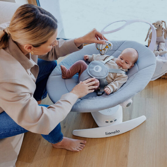 LIONELO Detské lehátko Iris Beige Sand, 0m+