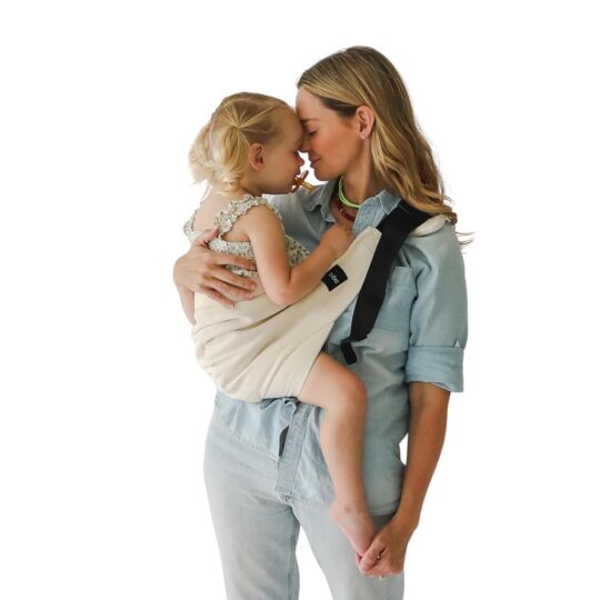 Boba Buddy Sling Ergonomický bedrový nosič na bok (8–20 kg), 100% bavlna - krémový