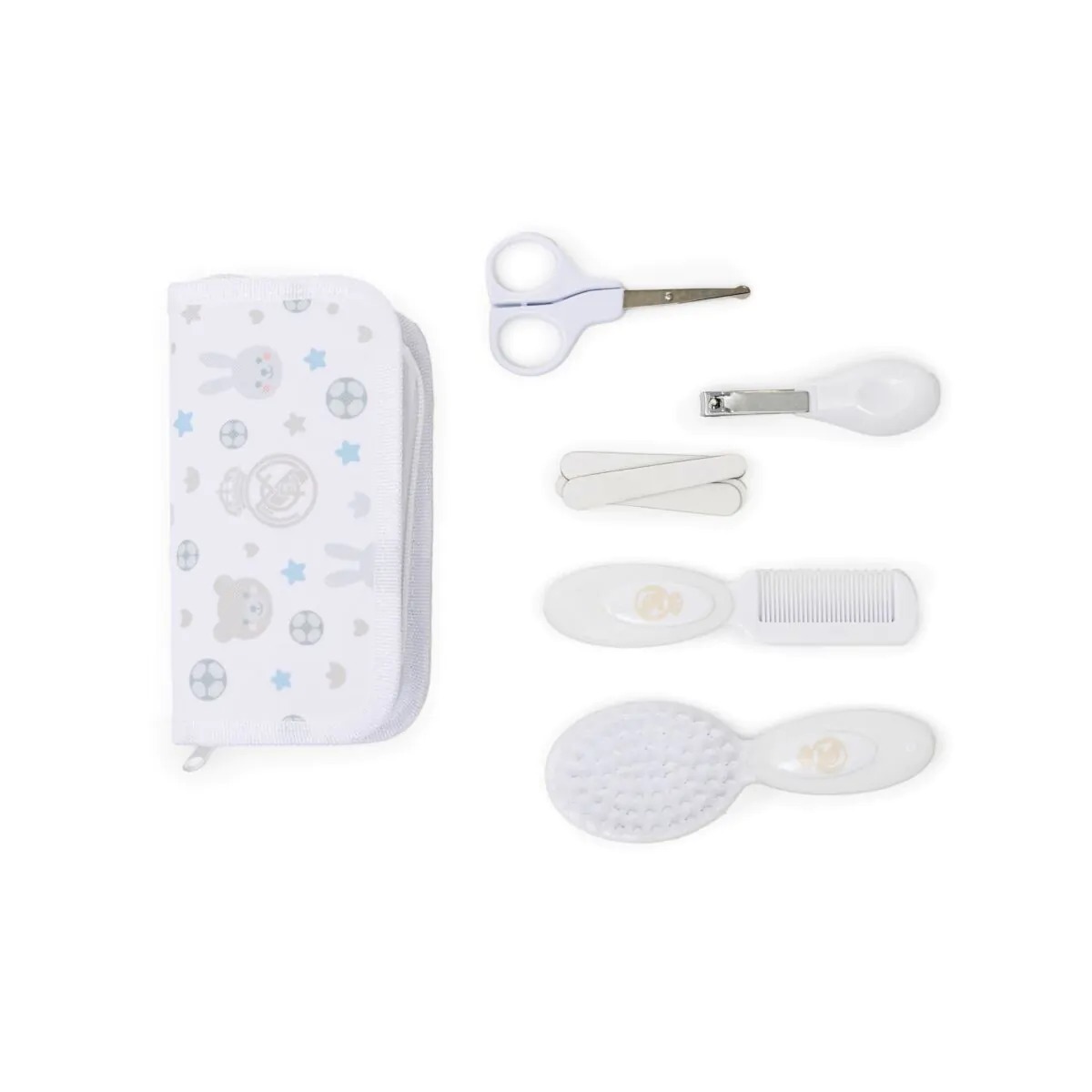 Miniland Súprava na starostlivosť o bábätko Real Madrid – Biela (Hygienický set)