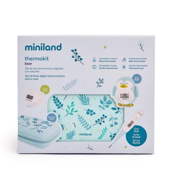 Miniland Sada 3 digitálnych teplomerov Dreamland – Medvedíky