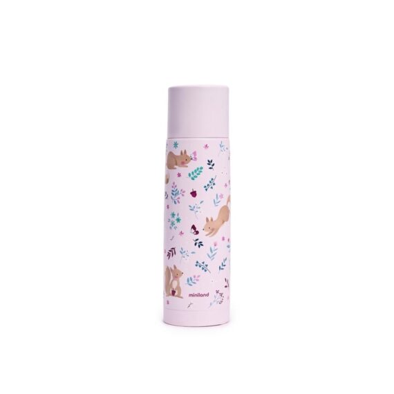 Miniland Detská nerezová termoska Dreamland 500 ml - Veveričky