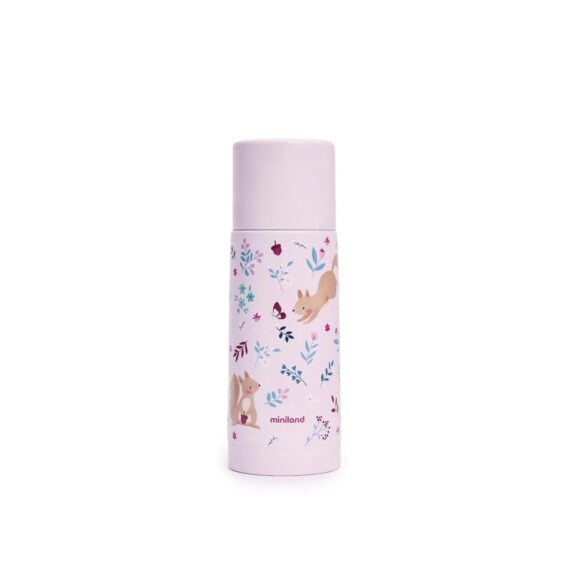 Miniland Detská nerezová termoska Dreamland 350 ml - Veveričky